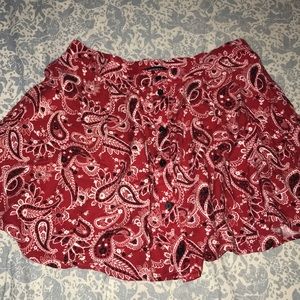 Red skirt